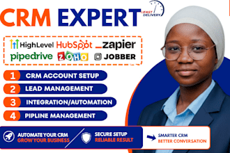 setup zoho crm gohighlevel automation ghl pipedrive jobber zapier integration