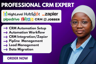 setup zoho crm gohighlevel automation ghl pipedrive jobber zapier integration