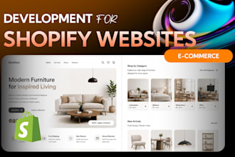 develop a custom shopify store with modern UI UX