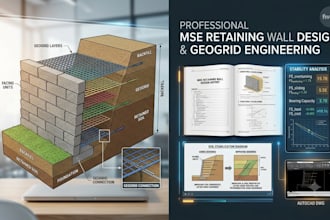 design mse wall geogrid retaining wall and reinforced soil wall