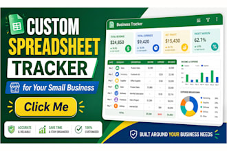create a custom spreadsheet tracker for your small business