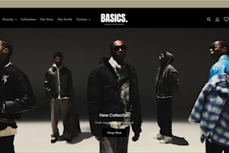 design clothing website, clothing shopify store clothing brand website