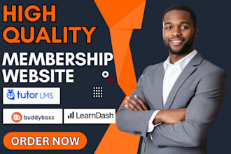 setup membership website tutor lms buddyboss learndash subscription website