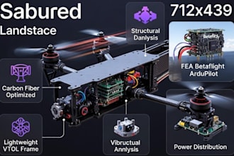 lightweight carbon fiber drone vtol frame design betaflight ardupilot fea