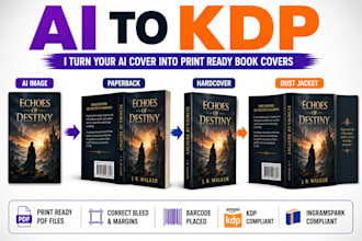 convert your ai book cover into a HQ print ready PDF