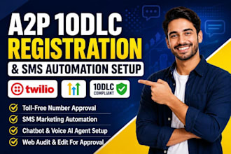 setup twilio a2p 10dlc, ringcentral SMS, dialpad SMS, gohighlevel registration