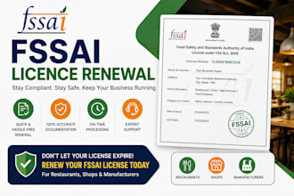 handle fssai license renewal in india