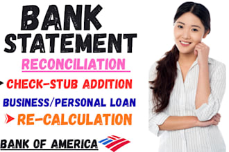 reconciliation bank statement PDF to editable format