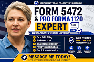 file form 5472 and pro forma 1120 for foreign owned llc irs compliance