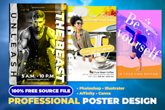 design social media posters for advertising your products