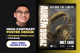 design a professional advertising poster or flyer