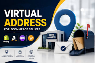 provide virtual address for shopify, amazon and ecommerce sellers