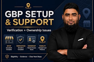help with google business profile verification and fix gbp gmb setup issues