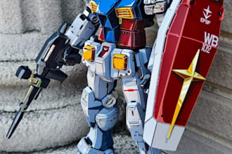 build, paint and customize your gunpla gundam commission