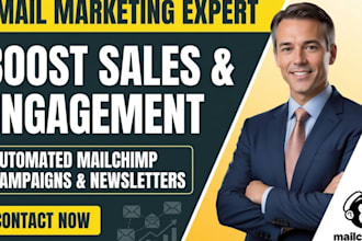 setup mailchimp email marketing campaign automation and newsletter