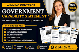 capability statement government contract capability statement company profile