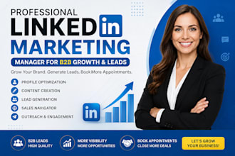 be your linkedin b2b sales and marketing manager