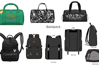 bag tech pack designer soft good backpack tech pack golf bag duffel bag luggage