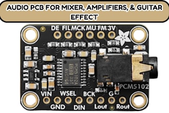 design audio pcb for amplifiers mixer guitar effect pedal pcb audio schematic
