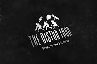 create a custom restaurant logo for cafes and food brands