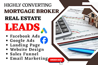 generate mortgage leads refinance business loan leads real estate sales funnel