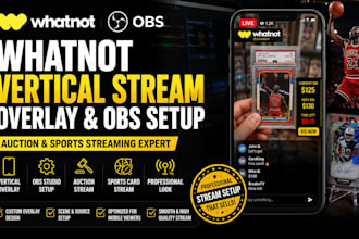 setup whatnot vertical stream overlay, obs setup voicemeeter or sport with obs