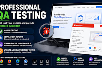 test your website and provide a professional bug report