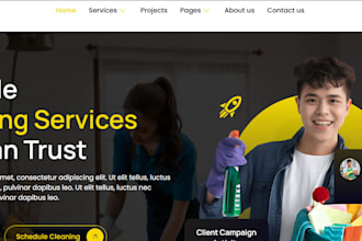 build cleaning website cleaning service office cleaning house cleaning website