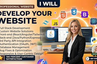 do website development as full stack web developer frontend backend developer