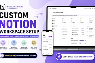 do customised notion template notion dashboard website notion consultant expert