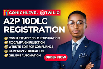 approve gohighlevel a2p 10dlc registration twilio a2p 10dlc website compliance