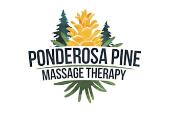 create a professional massage and wellness logo design