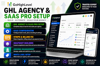 build and manage your gohighlevel agency account, saas pro ghl account