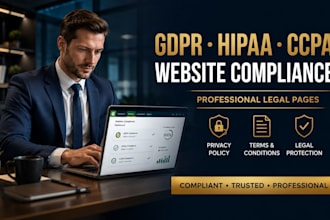 create hipaa compliance privacy policy sop, baa for healthcare website or app