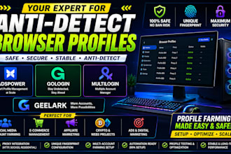 configure ads for adspower gologin and multilogin profile brower geelark,farming