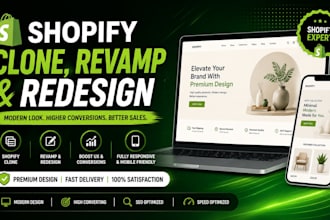 clone shopify store, copy shopify store, revamp, duplicate design and redesign