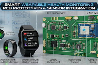 develop smart wearable health monitoring pcb prototypes with sensor integration