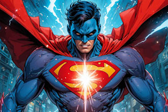 create action packed  scenes superhero comic