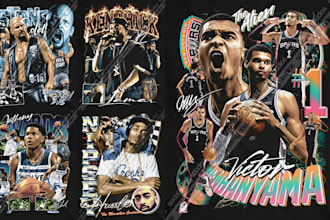 create exclusive vintage bootleg design for your streetwear brand