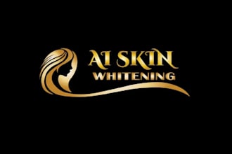 design creative beautiful skin whitening logo