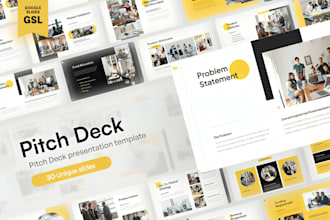 do pitch deck presentation design, corporate slides, PPT presentation makeover