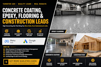 generate concrete coating leads epoxy leads flooring website construction leads