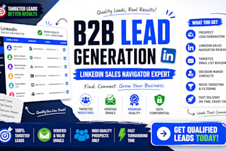 do prospect lead generation, linkedin sales navigator leads, email list building