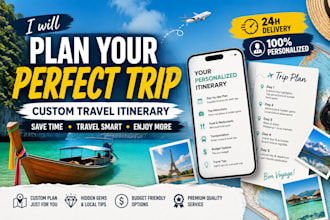 plan your perfect trip with a custom travel itinerary write travel guide