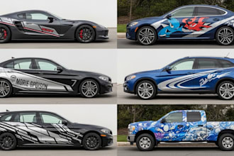create van wrap design, car wrap design, truck wrap design