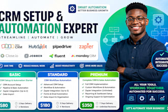 zoho crm hubspot pipedrive zapier automation close io jobber fluent monday crm