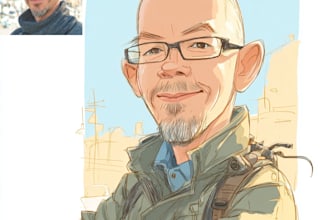 draw a funny cartoon caricature from your photo