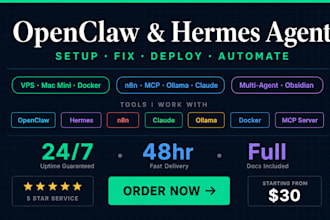 setup fix openclaw hermes ai agent n8n obsidian multi agent vps mac mini