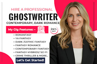 ghostwrite dark romance, erotic romantasy and contemporary romance