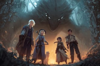 paint your dnd group portrait with cinematic details